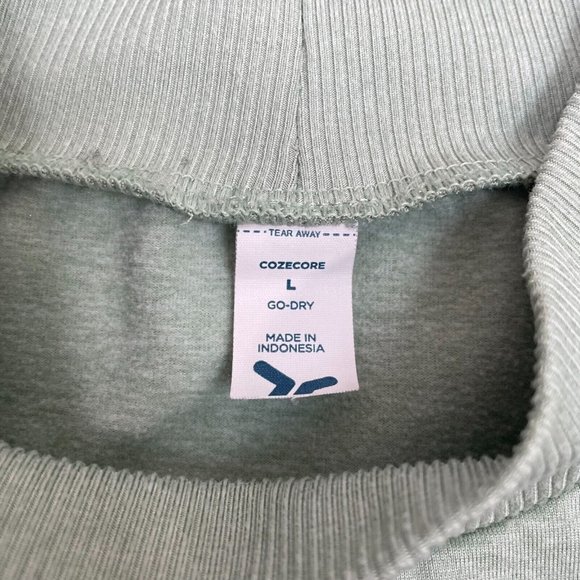 Old Navy Active Crop Top Large Green Mock Neck Cozecore Stretch Women's - Picture 11 of 12